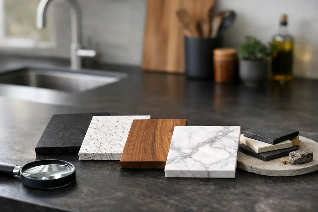 Werkblad materialen vergelijken voor uw keuken