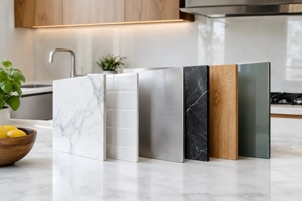 Beste materialen voor spatwand in de keuken