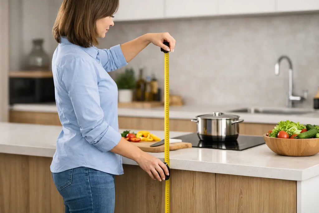 Ergonomische werkhoogte keuken bepalen