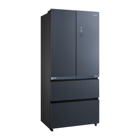 Midea MDRF705BIE70 French door koelkast 191 cm nightsky black / glazen front
