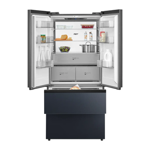 Midea MDRF705BIE70 French door koelkast 191 cm nightsky black / glazen front