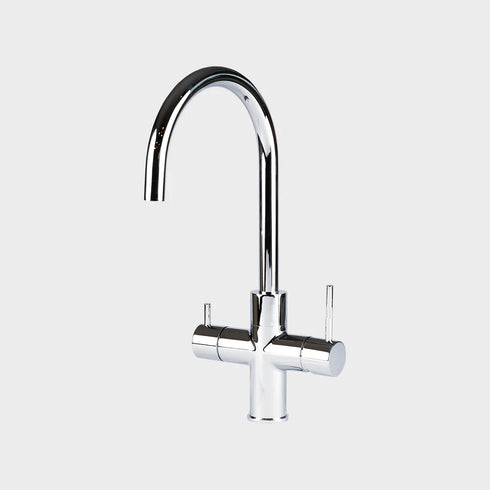 Unito Ace Boil chroom pvd kokendwaterkraan met ronde uitloop – altijd direct 100 graden kokend water