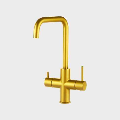 Unito Ace Boil Goud pvd U-uitloop kokendwaterkraan – exclusief design, direct kokend water voor elke keuken.