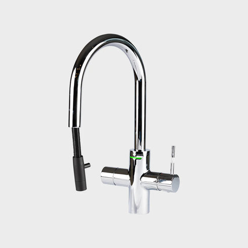 Unito Lava G3 4,3L Chroom kokendwaterkraan – Cosmos pulloutkraan- royaal 4,3-liter reservoir, direct kokend en gefilterd water.