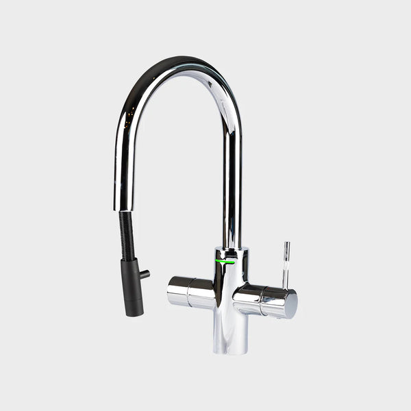 Unito Lava G3 4,3L Chroom kokendwaterkraan – Cosmos pulloutkraan- royaal 4,3-liter reservoir, direct kokend en gefilterd water.