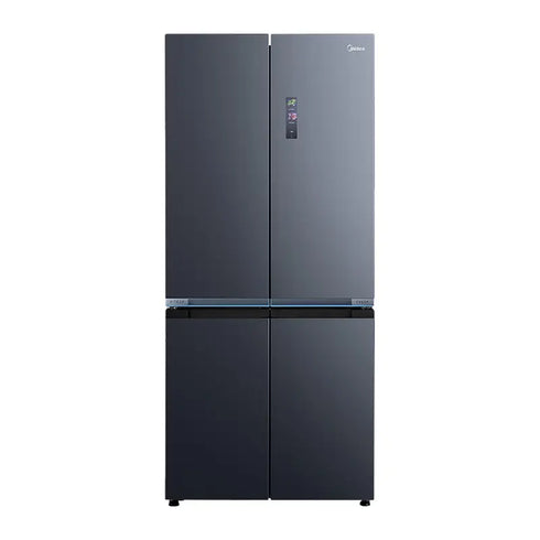 Midea MDRM706BIE70 4-deurs koelkast 191 cm nightsky black / glazen front