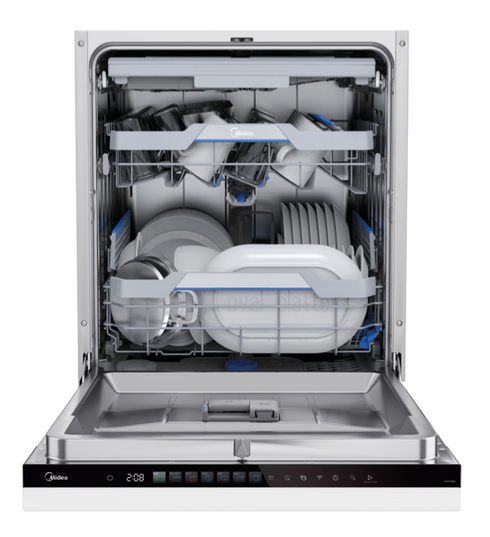 Midea MDWEB1403QB-WB volledig integreerbare vaatwasser 60 cm inox