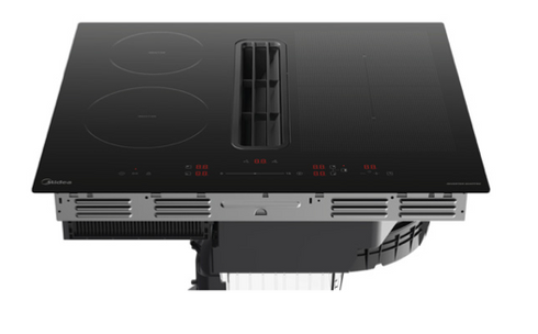 Midea MIH742FY18K0 inductiekookplaat met geïntegreerde afzuiging 60 cm zwart