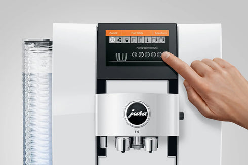 Z10 Diamond White (EA): premium volautomaat met koude extractie en P.R.G.-molen. Voor topkoffie, warm én koud, met één touch.
