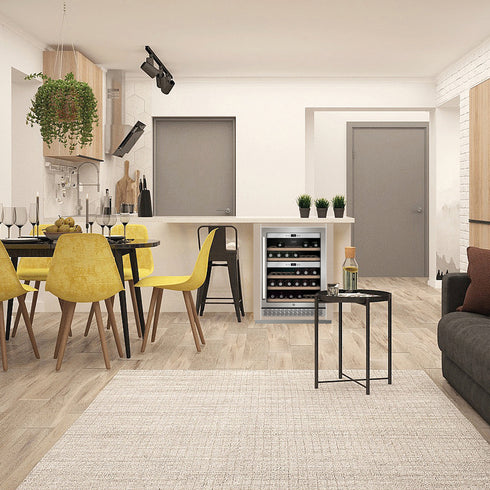 WineChef Pro 40 (2 zones): wijnklimaatkast uit de WineChef Pro‑lijn, 59.5 x 82.5 x 57.5 cm. Wi‑Fi bediening en UV‑glas.